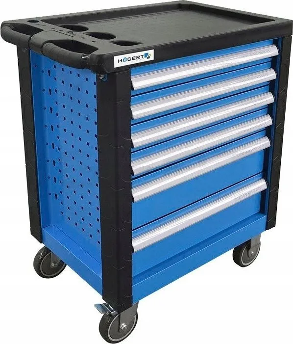 Högert Technik HOGERT WORKSHOP-SCHRANK MIT 6 SCHUBLADEN