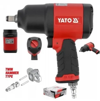 YATO Druckluft-Schlagschrauber 1/2" 1800 Nm, Verbundwerkstoff