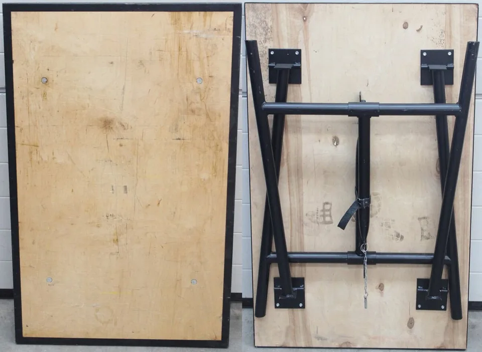 Rems Arbeitstisch Jumbo – Arbeitsplatte aus Buchen-Multiplex, 1100 × 700 × 26 mm, zusammenklappbar