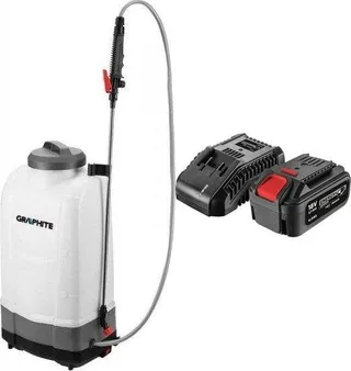 Graphite Akku-Sprühgerät ENERGY+ 18 V, 15 l, 58GE106 + Akku 4 Ah mit Ladegerät 58GE132