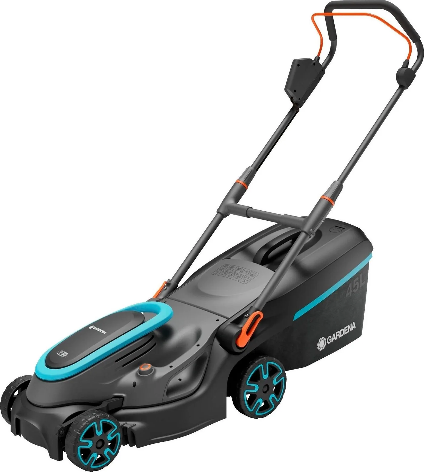 Akku-Rasenmäher Gardena GARDENA Cordless Lawnmower PowerMax 37/36V P4A solo, 36 Volt (2x18V) (schwarz/grau, ohne Akku)