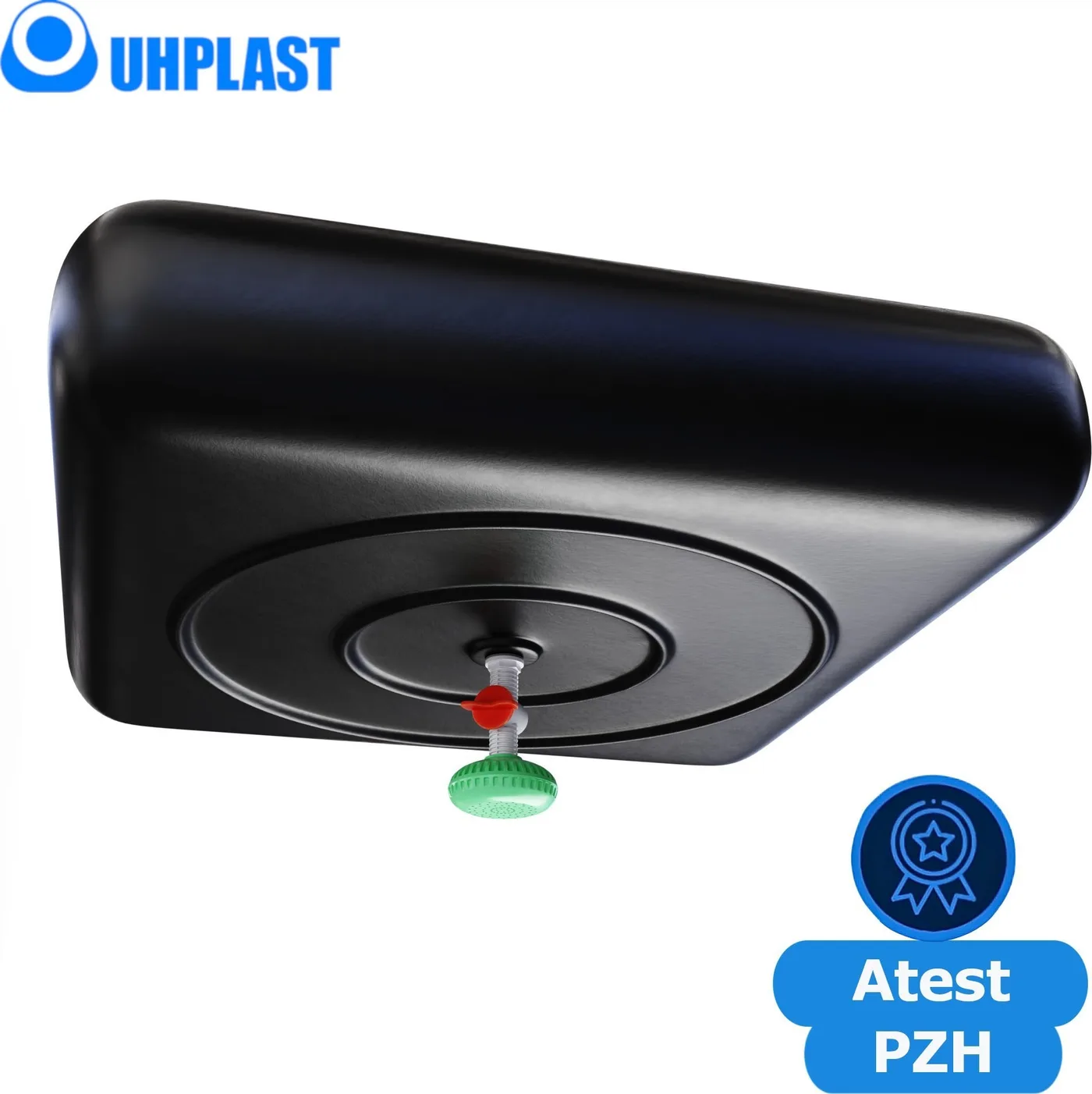 UHP Dusche mit 95-Liter-Wassertank UHP SHOWERON shower-100 Schwarz