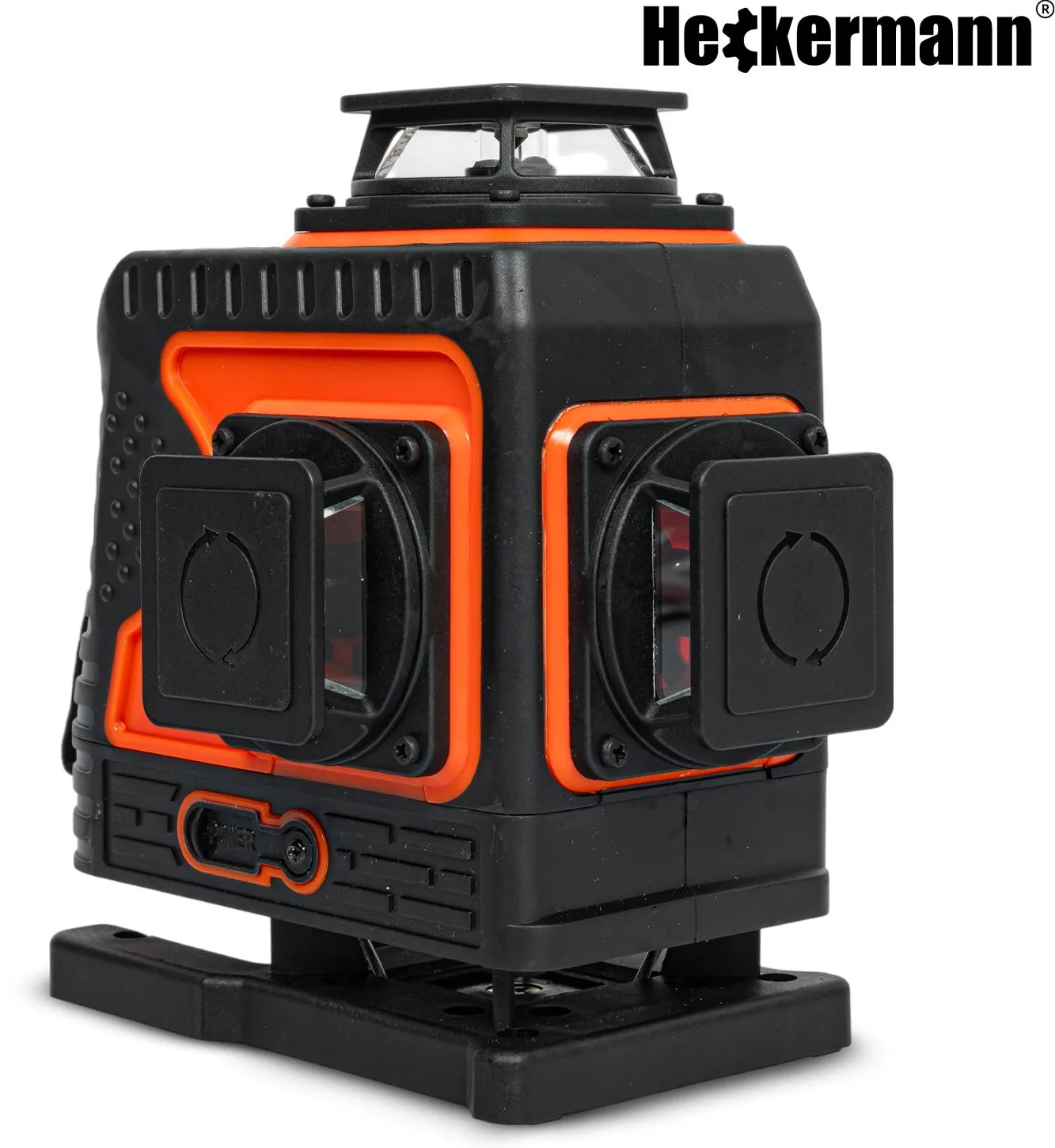 Heckermann DS029 Laser-Wasserwaage – 4D-Kreuzlaser