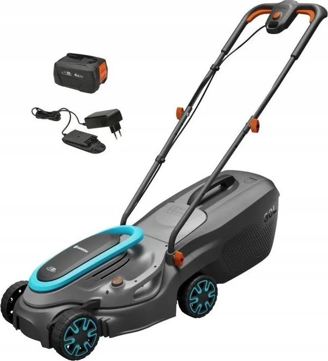 Akku-Rasenmäher Gardena GARDENA Cordless Lawnmower PowerMax 32/18V P4A solo, 18 V (schwarz/grau, ohne Akku und Ladegerät)