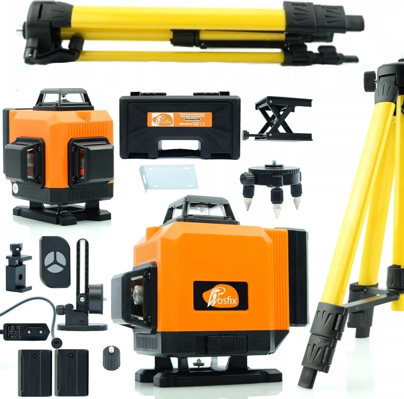 Rosfix LASER-Kreuzlaser 360 16L + Stativ und Messstab