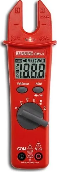 Benning Strommessgerät BENNING CM 1-3 mit Stromzangen und Zubehör