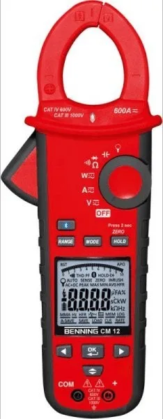 Benning Strommessgerät BENNING CM 12 mit Klemmen und Zubehör