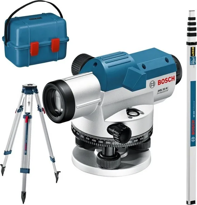 Bosch Nivelliergerät GOL32G+BT160+GR500 – 601068503