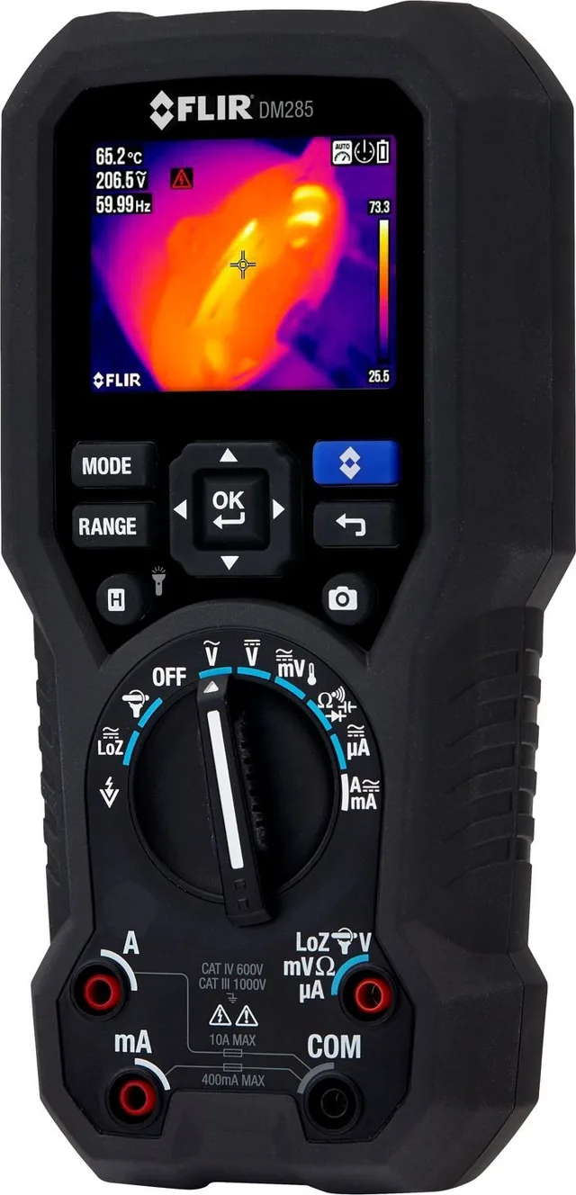 FLIR Systems Wärmebild-Multimeter mit IGM-Funktion, FLIR 160 x 120 px, bis 150 °C, mit flexiblen Messzangen und Akku