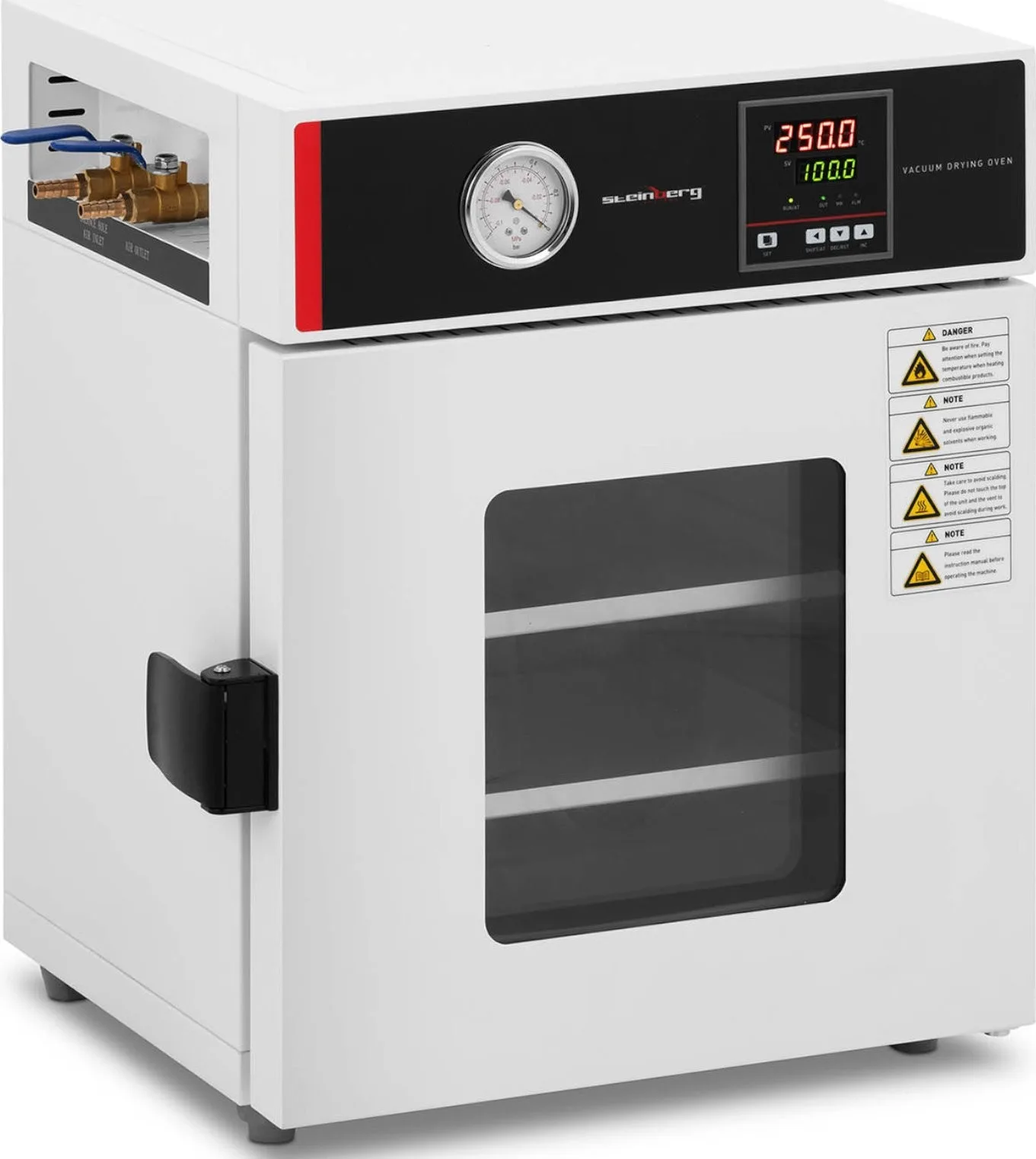 Steinberg Labor-Vakuumtrockner zum Trocknen und Sterilisieren, 25 l, 800 W Labor-Vakuumtrockner zum Trocknen und Sterilisieren