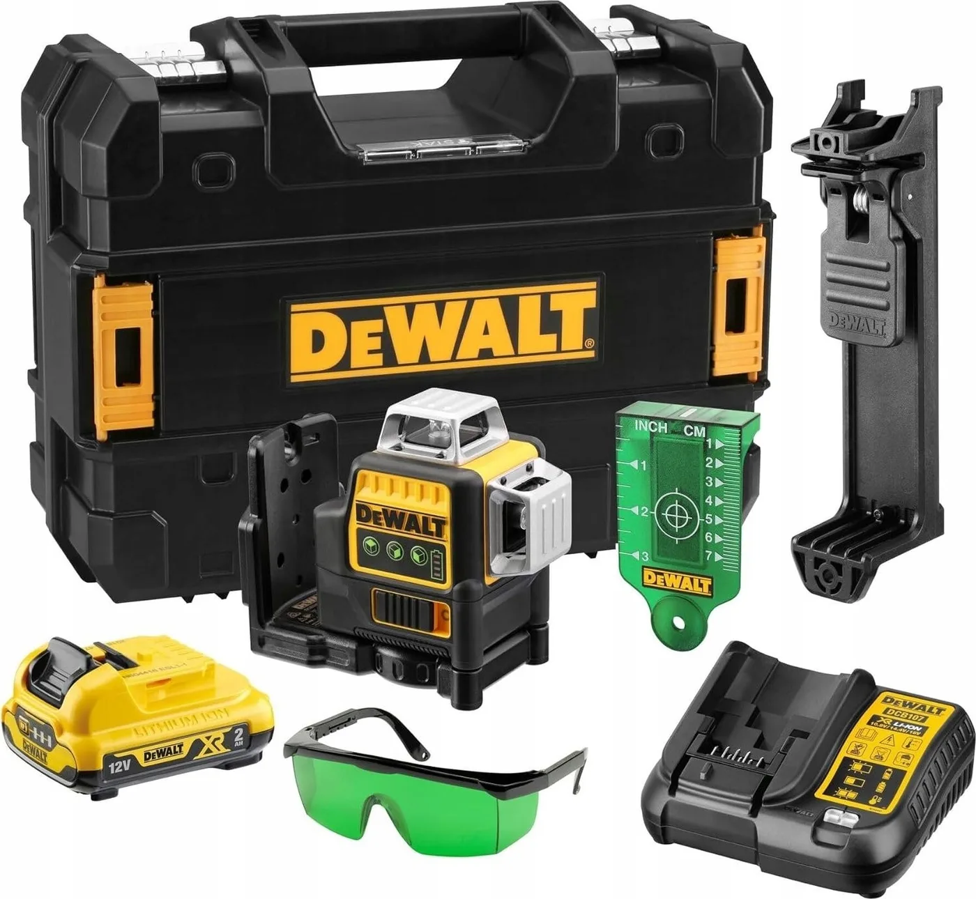 Dewalt Kreuzlinienlaser Dewalt Linienlaser DCE089D1G-QW 10,8 V, 2 Ah, 30 m