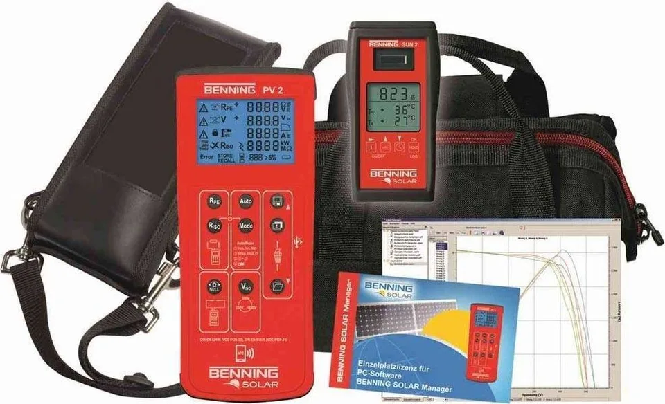 Benning PV-Set 2-teilig (PV2-BG050422, Solar Manager – BG050423, SUN2 – BG050420, Tasche – BG050426)