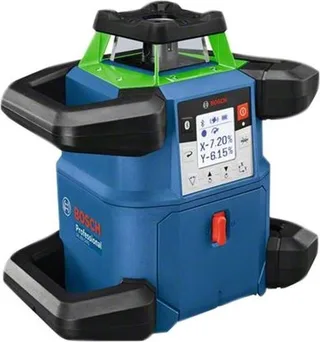 Bosch Akku-Rotationslaser GRL 650 CVHG Professional, 18 Volt (blau, ohne Akku und Ladegerät, grüne Laserlinie, in
