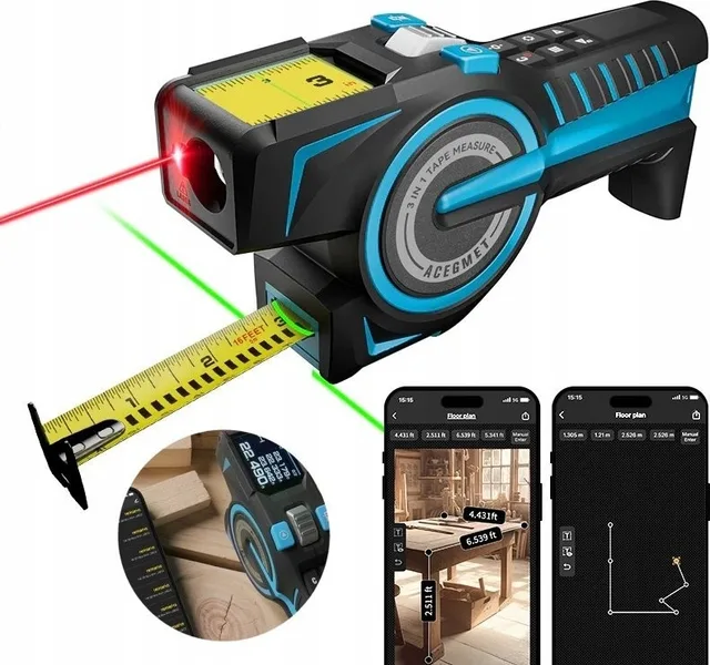 ENTFERNUNGSMESSER DIGITALER MESSSTAB BLUETOOTH-APP SMART LIFE PLANUNG PER HANDY