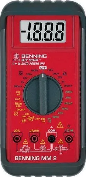 Benning Multimeter BENNING MM 2, digital, mit Zubehör
