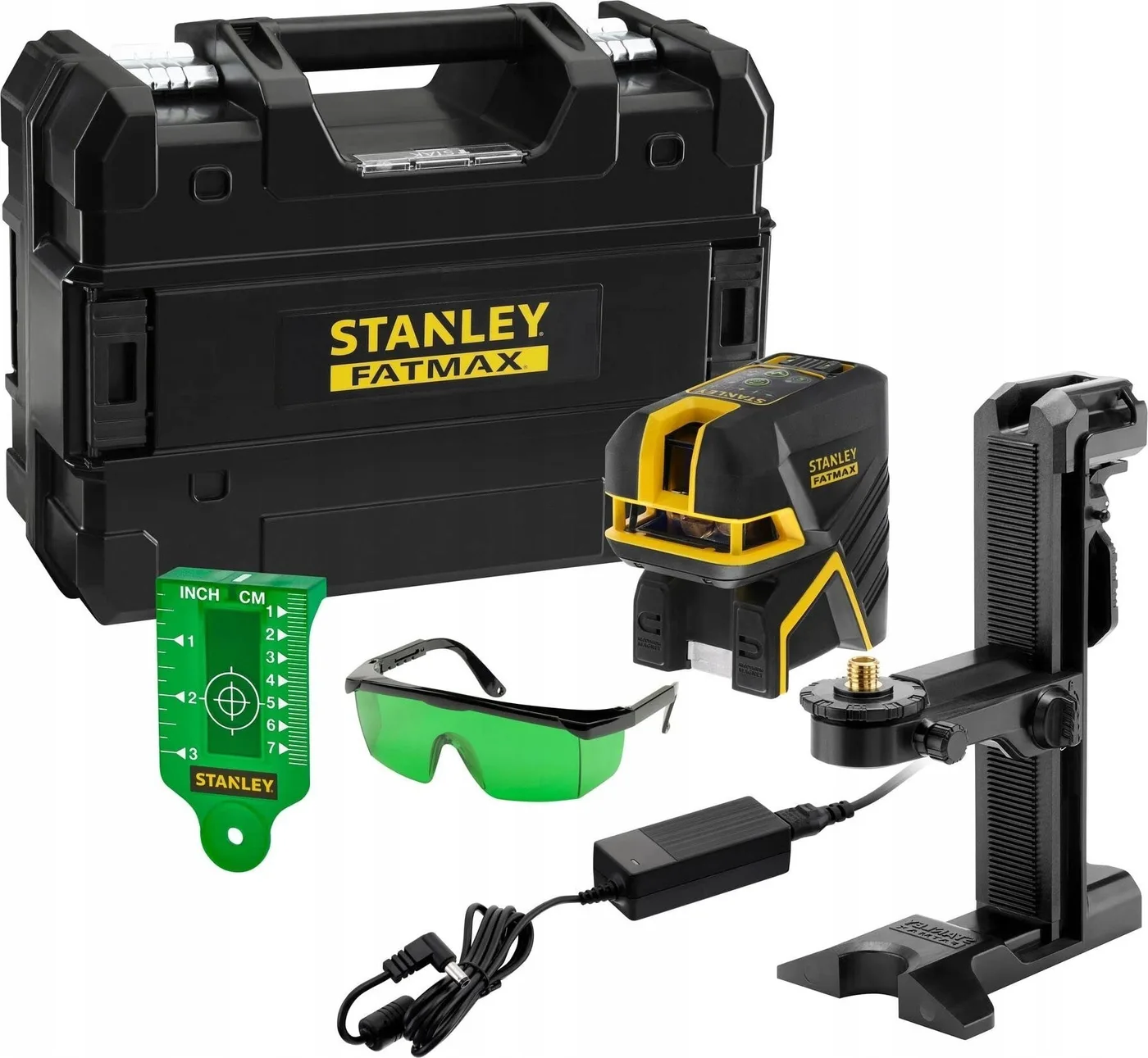ST.FATMAX CROSS LASER +5 POINT GREEN Li-ION 30 m