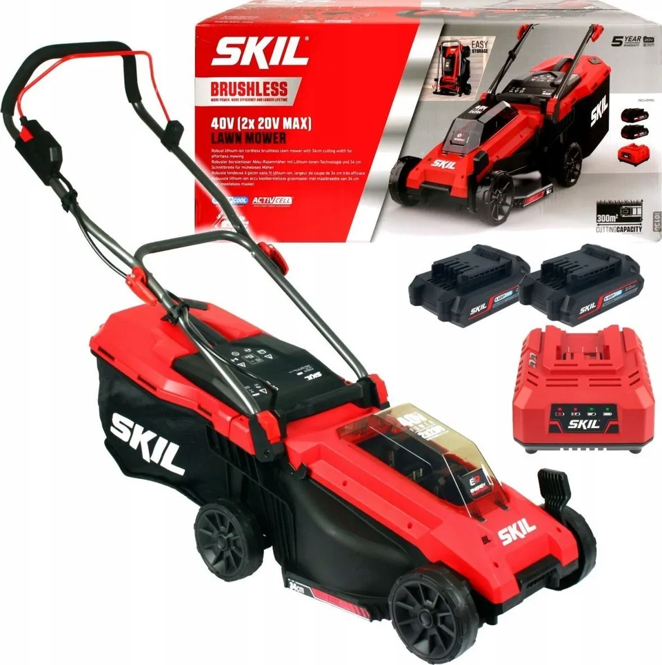 Skil CORDLES RASENMÄHER-BÜRSTE 34 CM GM1E0130BA