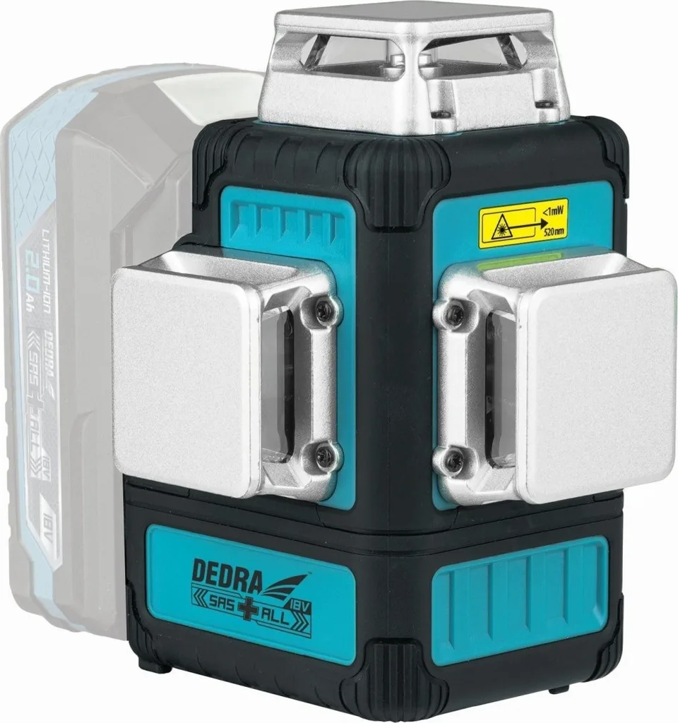 Dedra Multilaser 3D 18 V, grün, SAS-Koffer