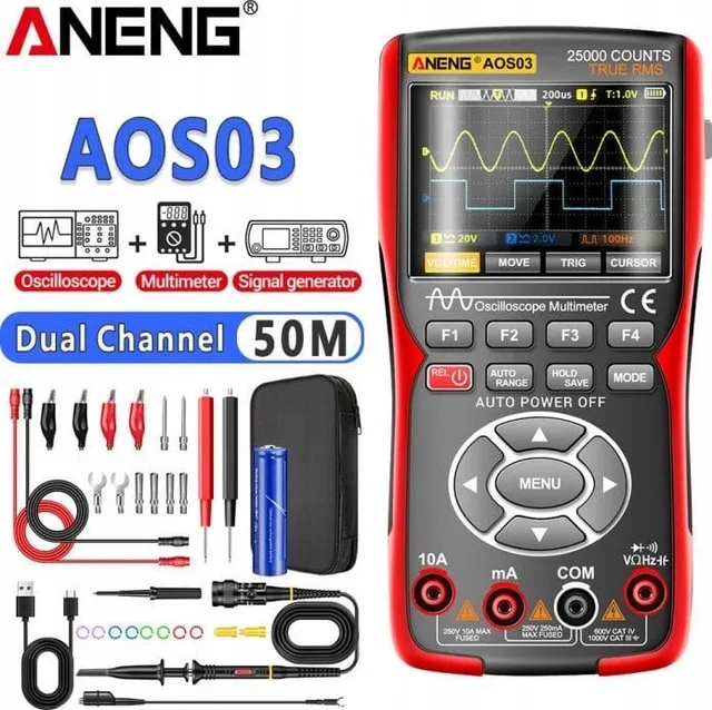 Digitalmultimeter ANENG AOS03 WER. PRO 2025! 3-in-1 Zoyi ZT-703S