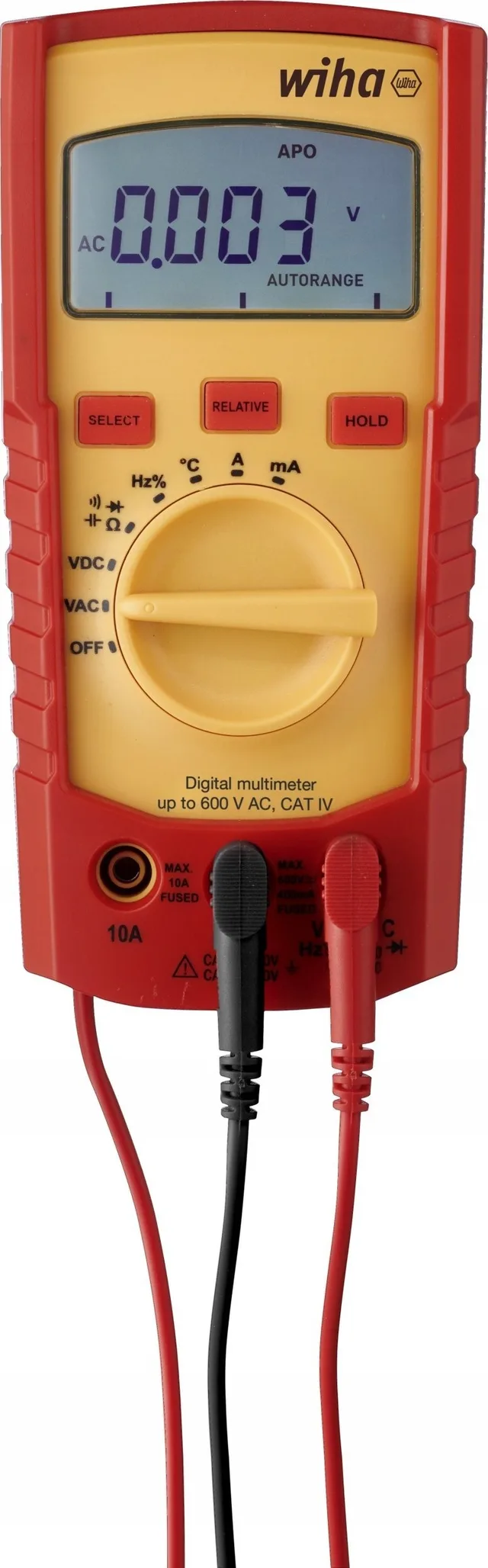 Wiha Wiha Digitalmultimeter bis 600 V AC, CAT IV 45218