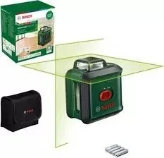 Bosch Bosch Kreuzlinienlaser UniversalLevel 360 (grün/schwarz, grüne Laserlinien, Reichweite 24 Meter)