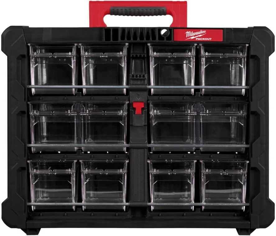 MILWAUKEE PACKOUT ORGANIZER LARGE MIT ABNEHMBAREN BEHÄLTERN