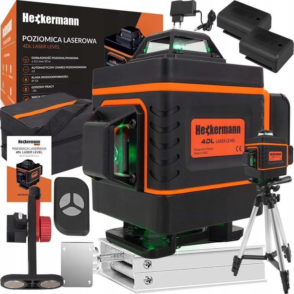 Heckermann Kreuzlaser 4DL, grün, 25 m