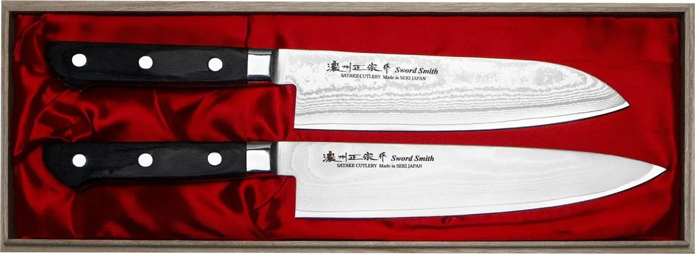 Satake Satake Cutlery Mfg Daichi Set mit 2 Messern in einer Holzschatulle