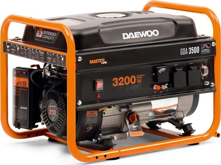 Daewoo-Stromaggregat GDA 3500, 3200 W, 1-phasig
