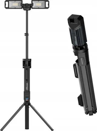 Scangrip Akku-Baustellenstrahler 5000 lm mit integriertem Stativ TOWER 5 CONNECT 03.6105C