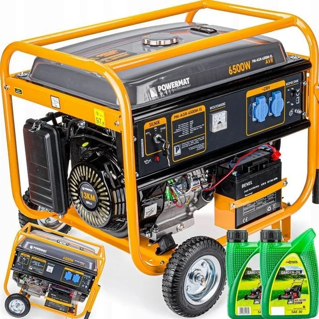 Stromaggregat Generator 6500 W, 230 V, mit Anlasser