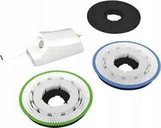 Menzer Polier- und Reinigungsset für MENZER ESM 406 – Behälter, harte und weiche Bürste, Pad-Halter – Kart. 4 und 5