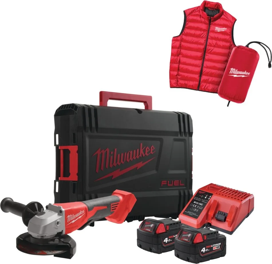 MILWAUKEE.GRINDER M18BLSAG125XPDMC-402X + SLEEVELESS