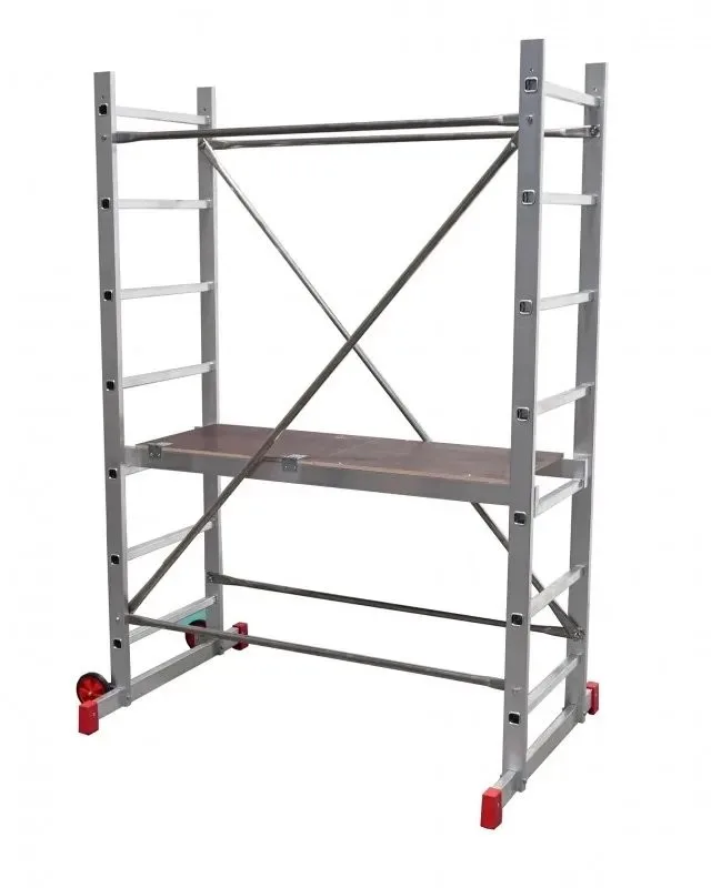 KLEINE KLETTERWAND MIT PLATTFORM AK200 60 × 140 CM, HÖHE 2 M
