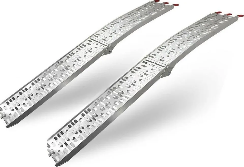 Bituxx Aluminium-Auffahrrampen, Set für bis zu 680 kg.