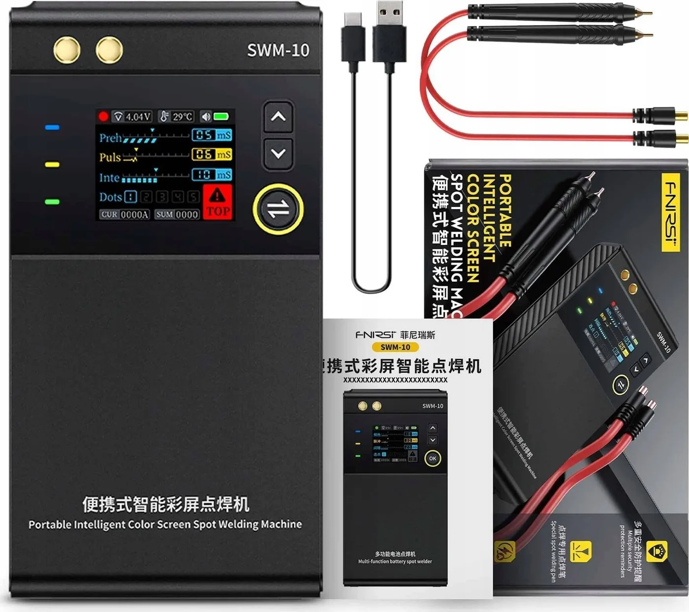 Tragbare Punkt-Schweißmaschine für Batteriezellen FNIRSI SWM-10