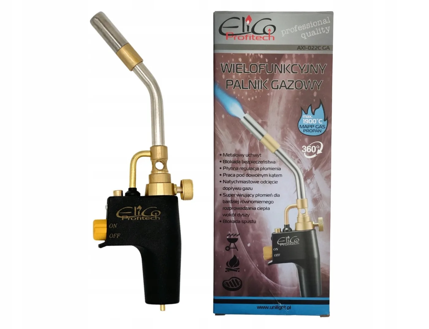 53-233 Gasbrenner ax1-022 cga elico map