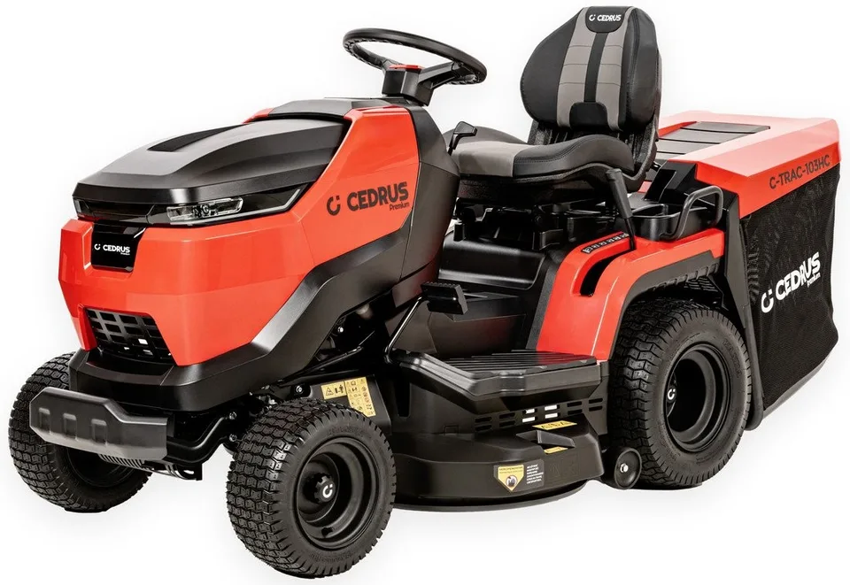Cedrus C-Trac 103Hc Premium Lux Rasentraktor mit Heckauswurf – Selbstfahrender Benzin-Rasenmäher mit Hydrostat-Antrieb 1