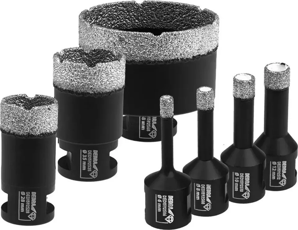 Dedra Diamantbohrerset VB 6, 8, 10, 12, 28, 35, 68 mm