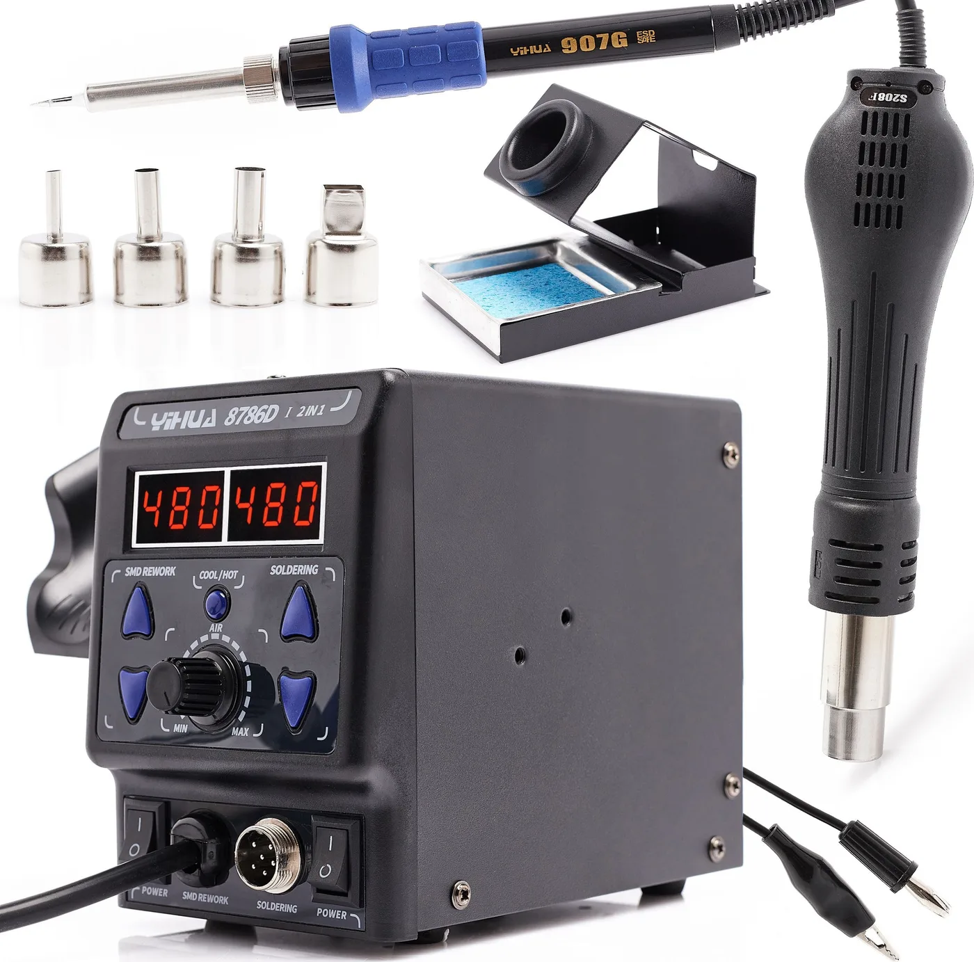 Techrebal 2-in-1-Lötstation Yihua 8786D-I
