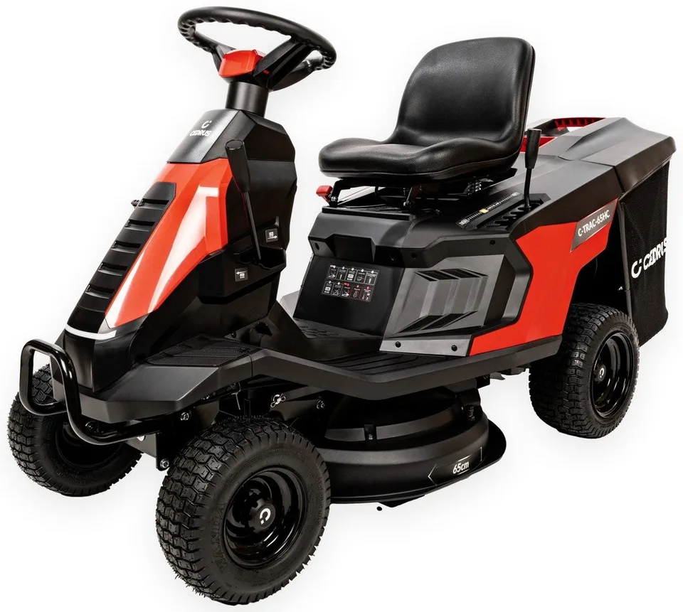 Cedrus C-Trac 65Hc Rasentraktor, Aufsitzmäher, selbstfahrender Benzin-Rasenmäher mit Hydrostat-Antrieb, Loncin LC1P75F 7