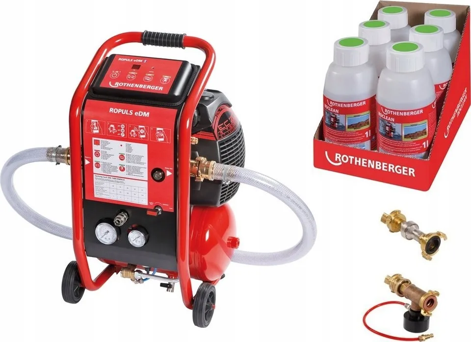 Rothenberger Waschkompressor ROTHENBERGER Roplus eDM Set Roclean