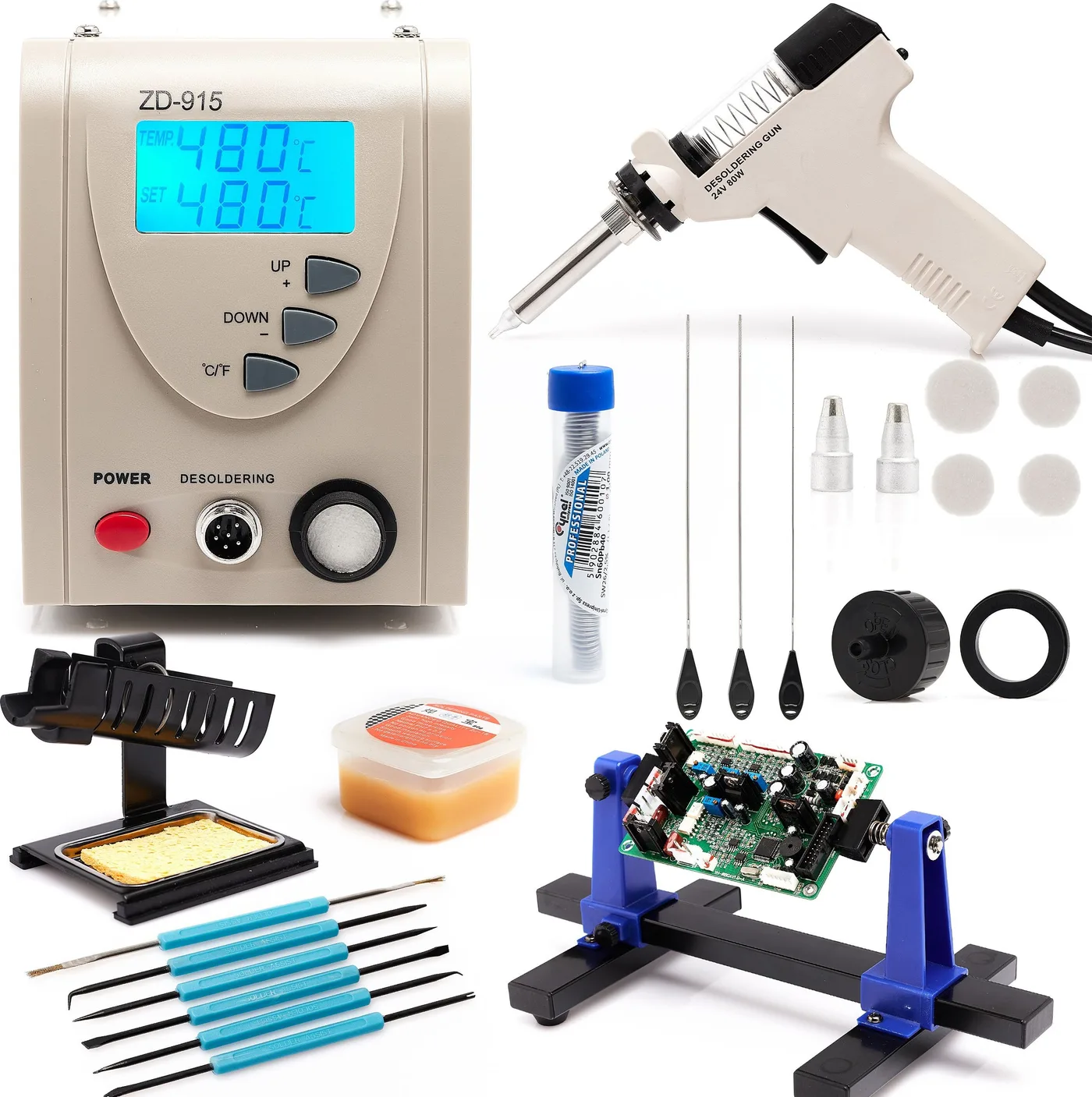 Techrebal Entlötstation ZD-915 Werkzeughalter Zinn