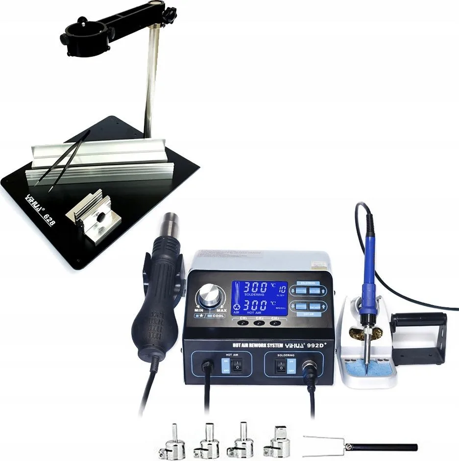 Techrebal Lötstation Yihua 992D+ Leiterplattenhalterung