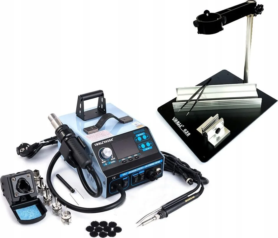 Techrebal Lötstation-Set Yihua 992DA+ + Leiterplattenhalterung