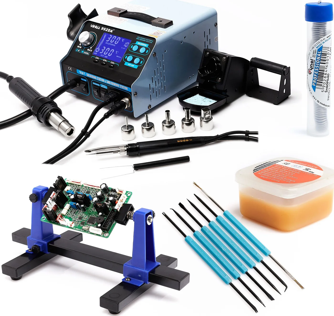 Techrebal Lötstation Yihua 992DA+ Halterung KIT5