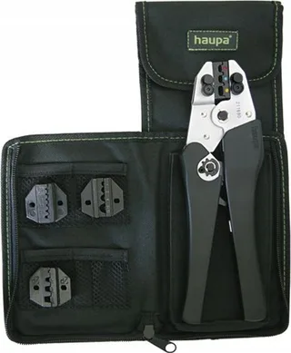 Haupa Set X-Crimp Plus, Presswerkzeug mit austauschbaren Matrizen (211692)