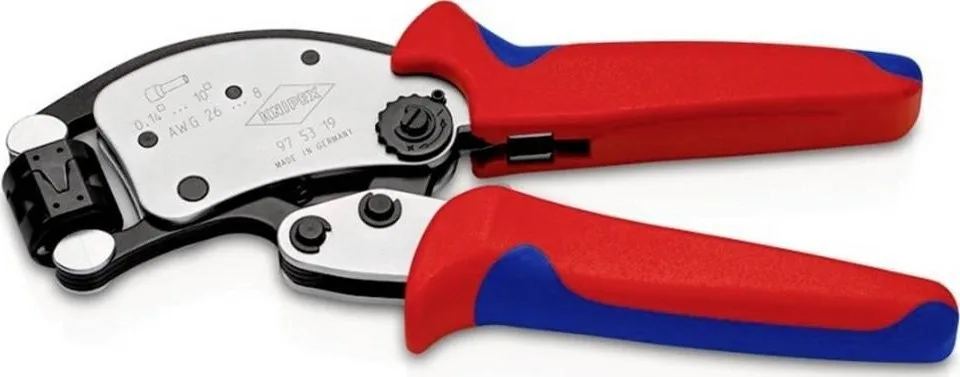 Knipex KNIPEX Twistor T Selbstjustierende Crimpzange für Aderendhülsen