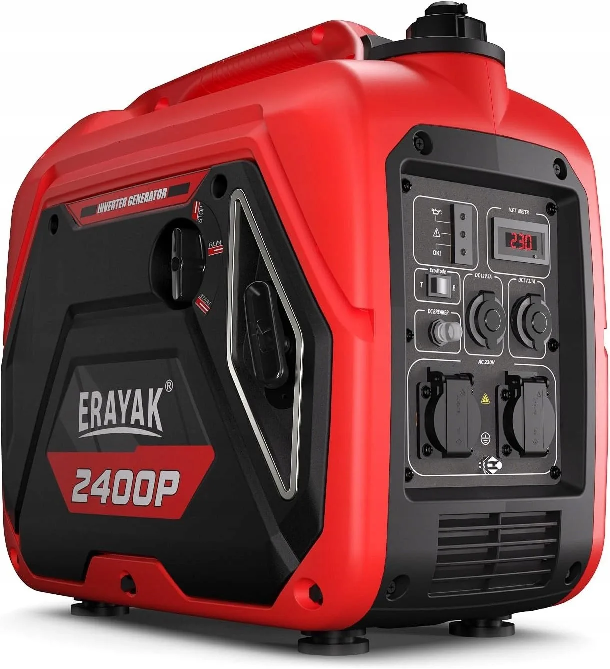 ERAYAK Stromaggregat 2400 W, Benzin-Stromgenerator 2400P, neu