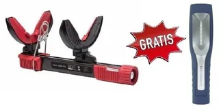 Canvik Plus Federspanner mit 1800 kg Druckkraft (2 Paar Backen) + LED-Werkstattlampe